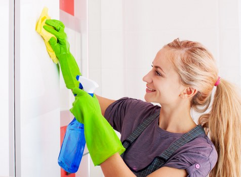Move in cleaning checklist in a bright empty living room