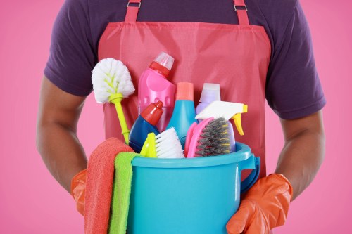 Move out cleaning checklist in a bright empty room
