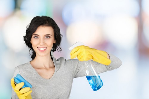 Vacuuming and dusting to maintain a tidy indoor space